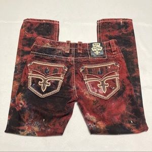 Rock Revival Dan Alt Straight 31x31 Jeans Red